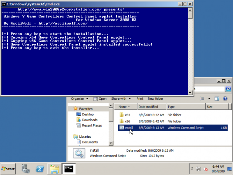 Game controllers windows 2008 r2 workstation 