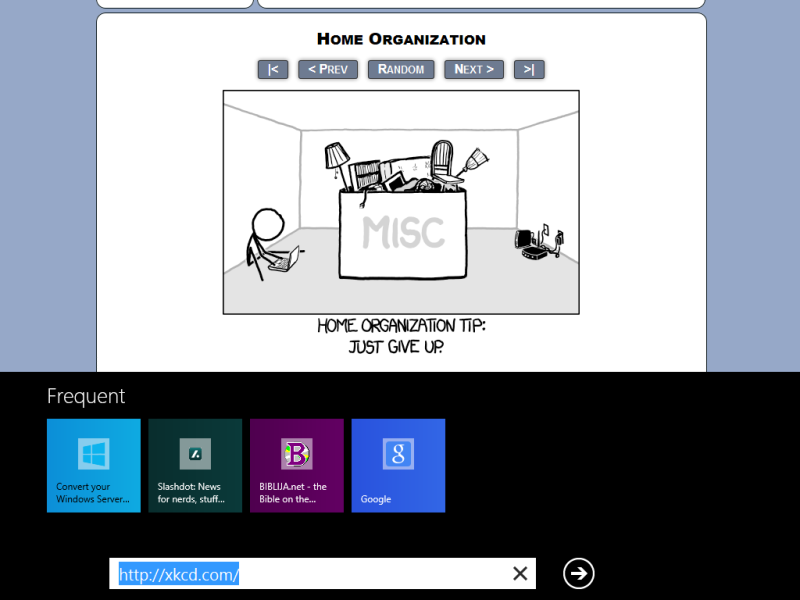 Metro Internet Explorer in Windows Server 2012